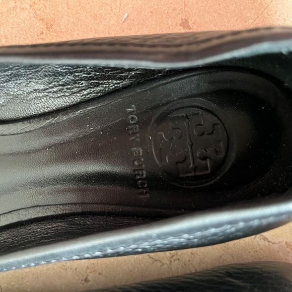 Tory Burch Black Leather Flats - Picture 3 of 6